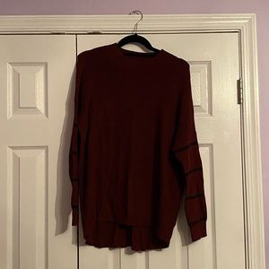 dark burgundy american eagle sweater